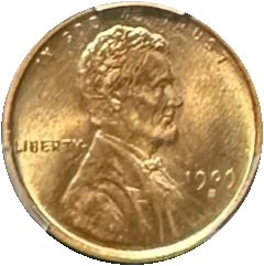 1909-S V.D.B. Wheat Penny: front (type example, 1909-S VDB cent)